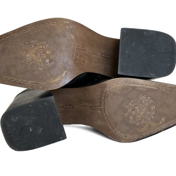 Vince Camuto Black Loafers Women's Segellis Block-Heel Tailored Sz 9 EUC - Picture 9 of 10